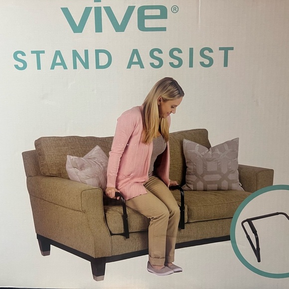 VIVE STAND ASSIST -MOBILITY STANDING AID RAIL FOR COUCH, CHAIR. ADJUSTABLE FRAME - Picture 1 of 7